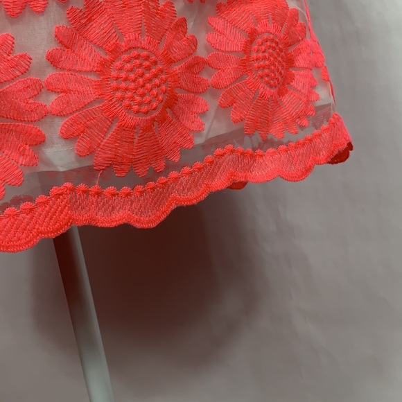 Blue Rain bright floral embroidered lined skirt - Picture 4 of 9